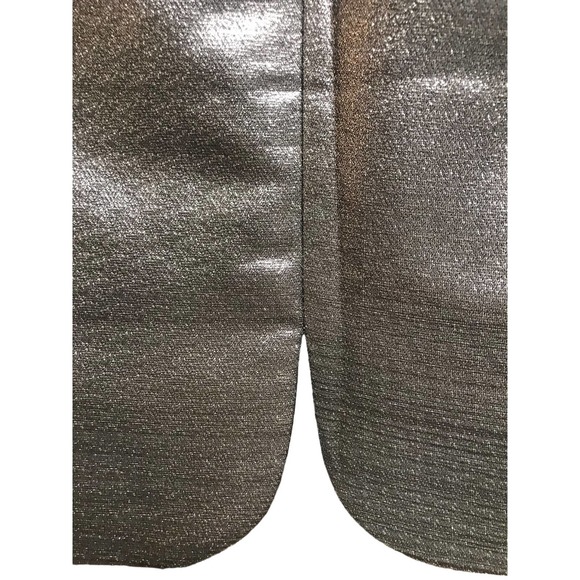 H&M Silver Metallic Skirt with Pockets Size 12 - Picture 14 of 15